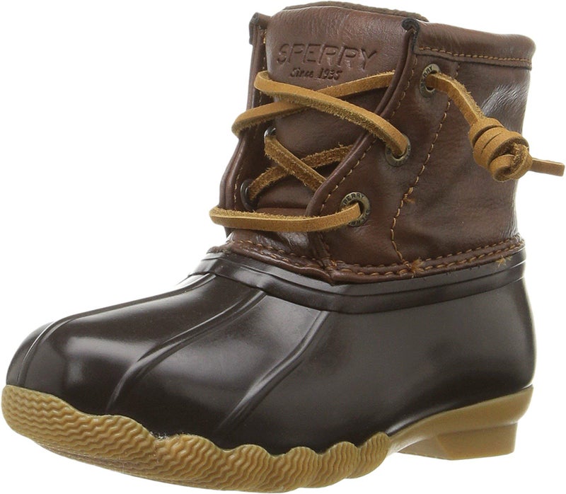 SPERRY حذاء سبيري للبنات من نوع سالت ووتر، بني/بني، 5 أطفال كبار أمريكي - Image 1